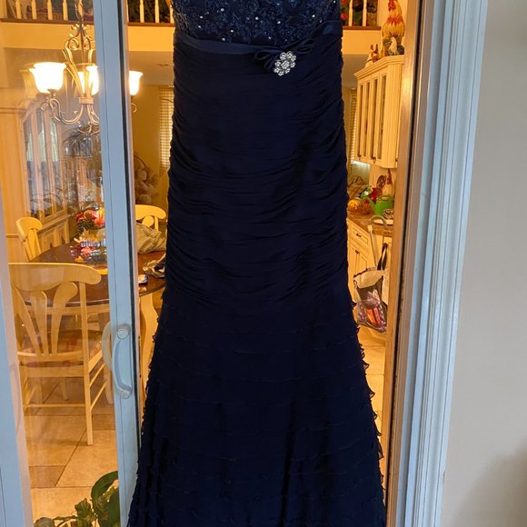 Mother of the Bride: Navy Gown - Picture 3 of 7